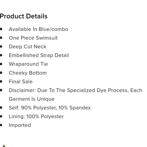 FashionNova 2X Watching The Wave Strappy Wrap plunge one piece swim suit NWT - Picture 10 of 10